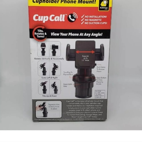 COPY - As Seen On TV Cup Call Phone Mount by BulbHead-Adjustable Phone Holder - Picture 2 of 2